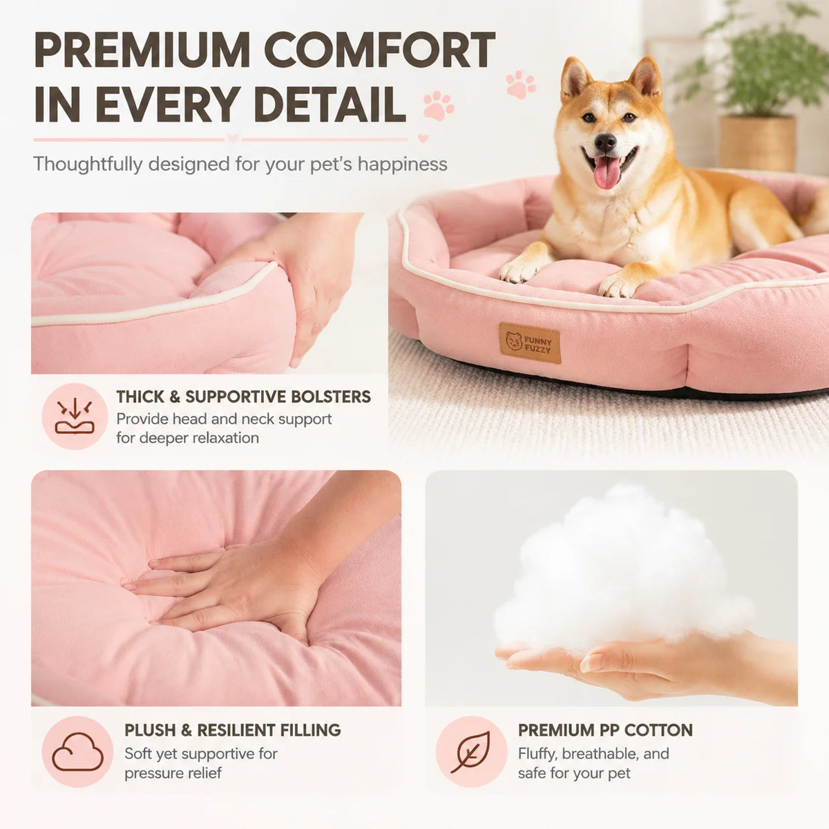 CloudCurve Plush Pet Bed