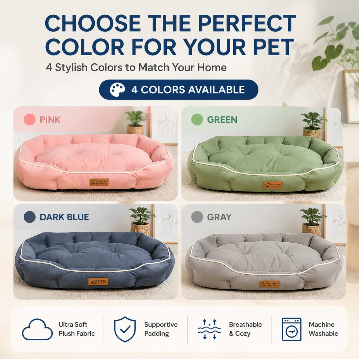 CloudCurve Plush Pet Bed