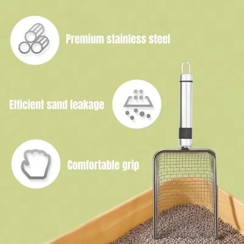 CleanSweep Stainless Cat Litter Scoop
