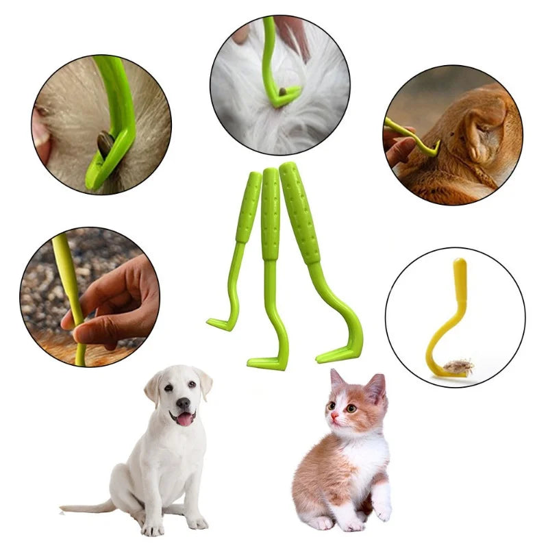 Pet Tick Hook & Tweezer Tool Set
