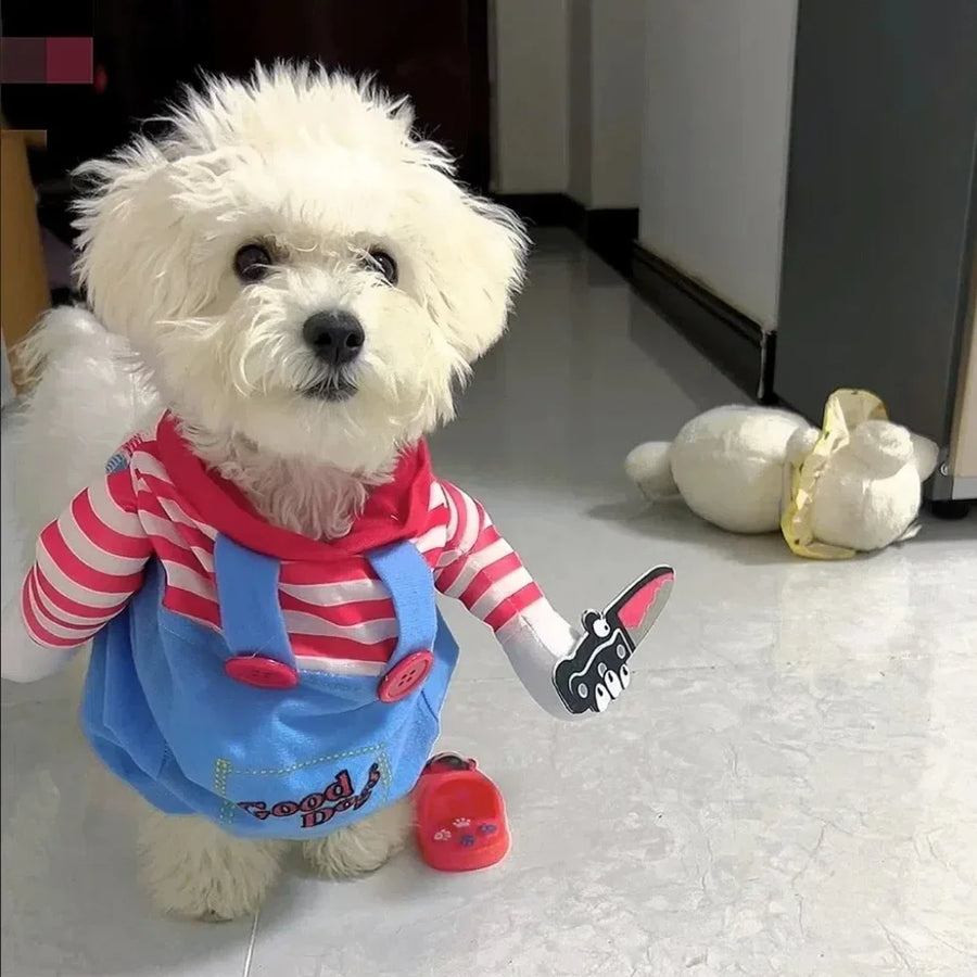 Playful Knife-Illusion Pet Costume