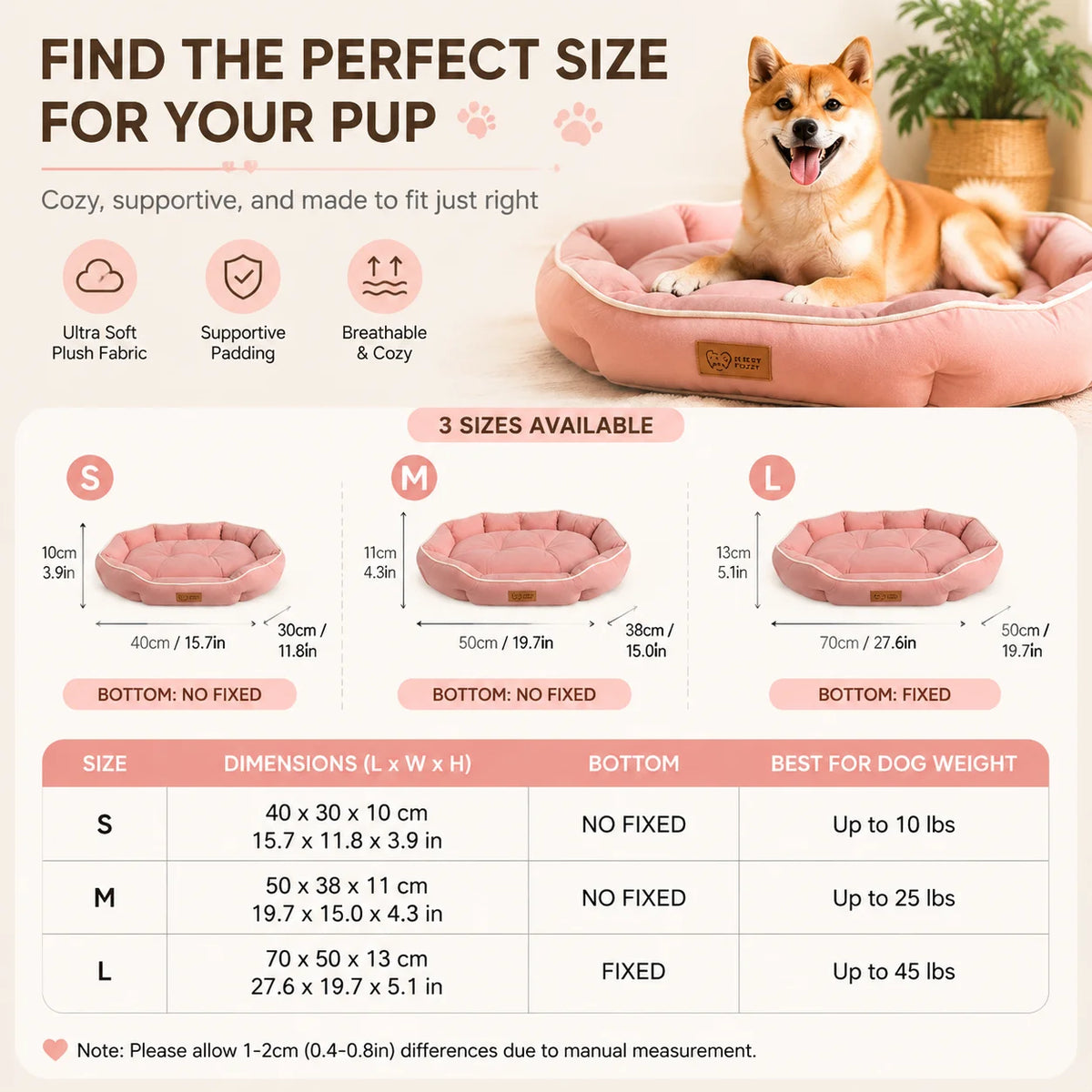 CloudCurve Plush Pet Bed