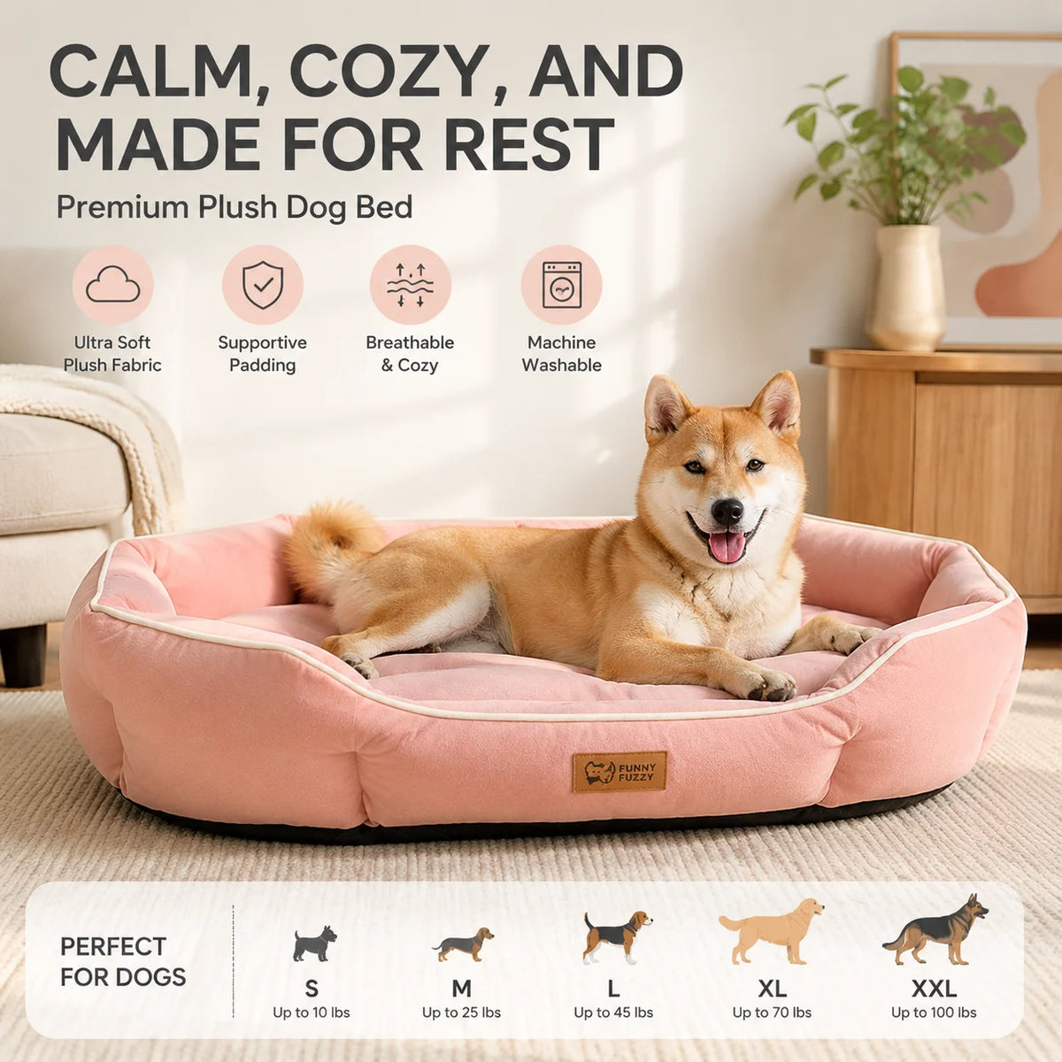 CloudCurve Plush Pet Bed